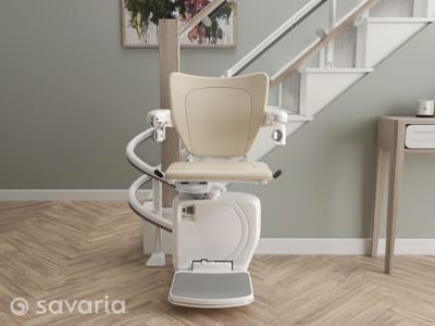 Curved stairlift installation example 2