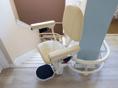 Curved stairlift installation example 3