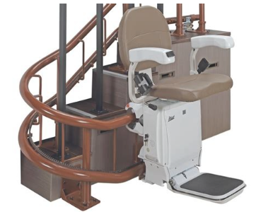Merits Pilot Navigator E604 curved stairlift