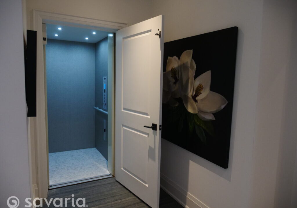 Savaria Infinity home elevator installed in 2019 Princess Margaret home by Savaria Ontario.
